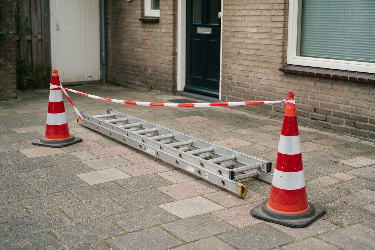 A fall from a ladder at work: what must you do as an employer?